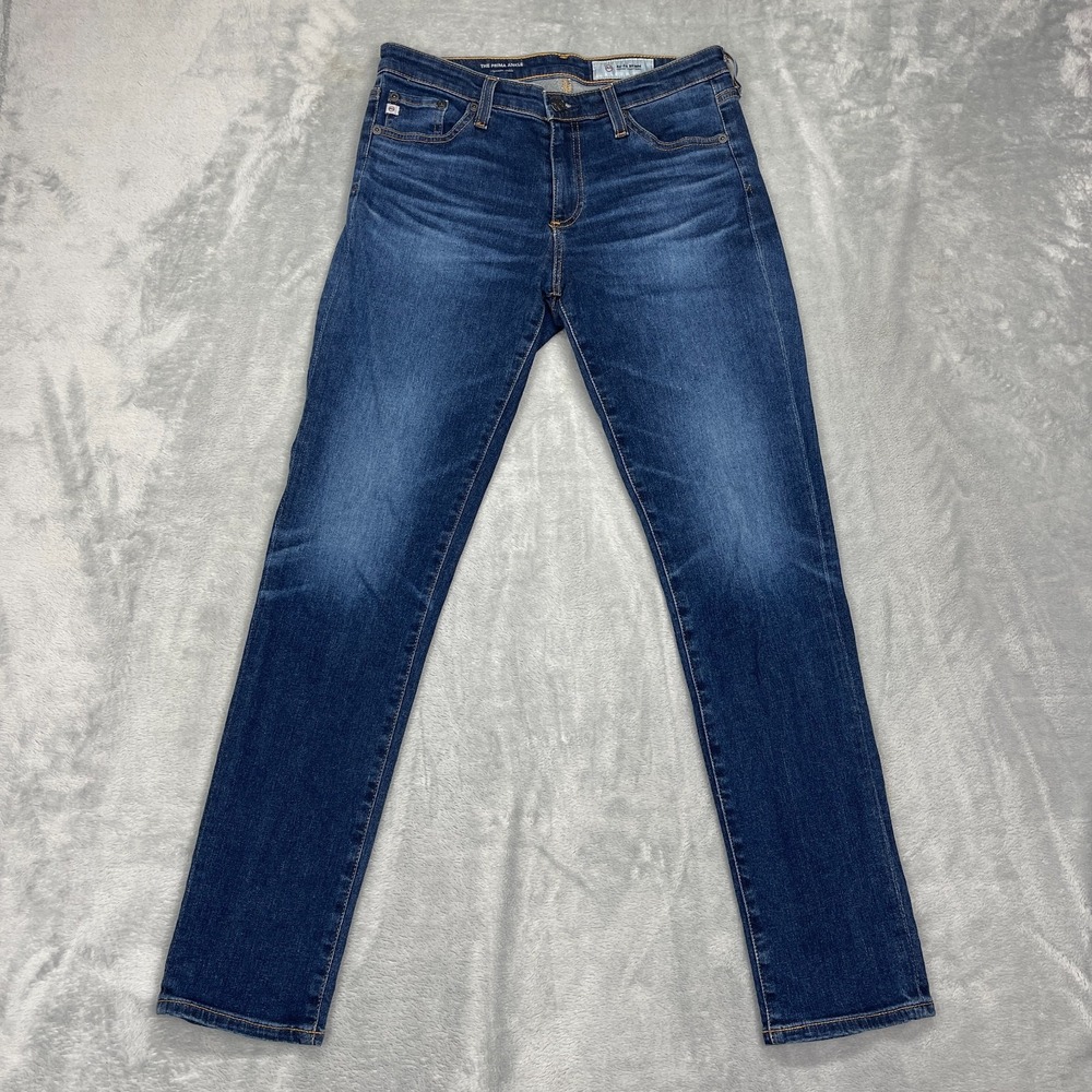 AG Adriano Goldschmied Jeans Women 27R (29x28) Blue The Prima Ankle Cigarette
